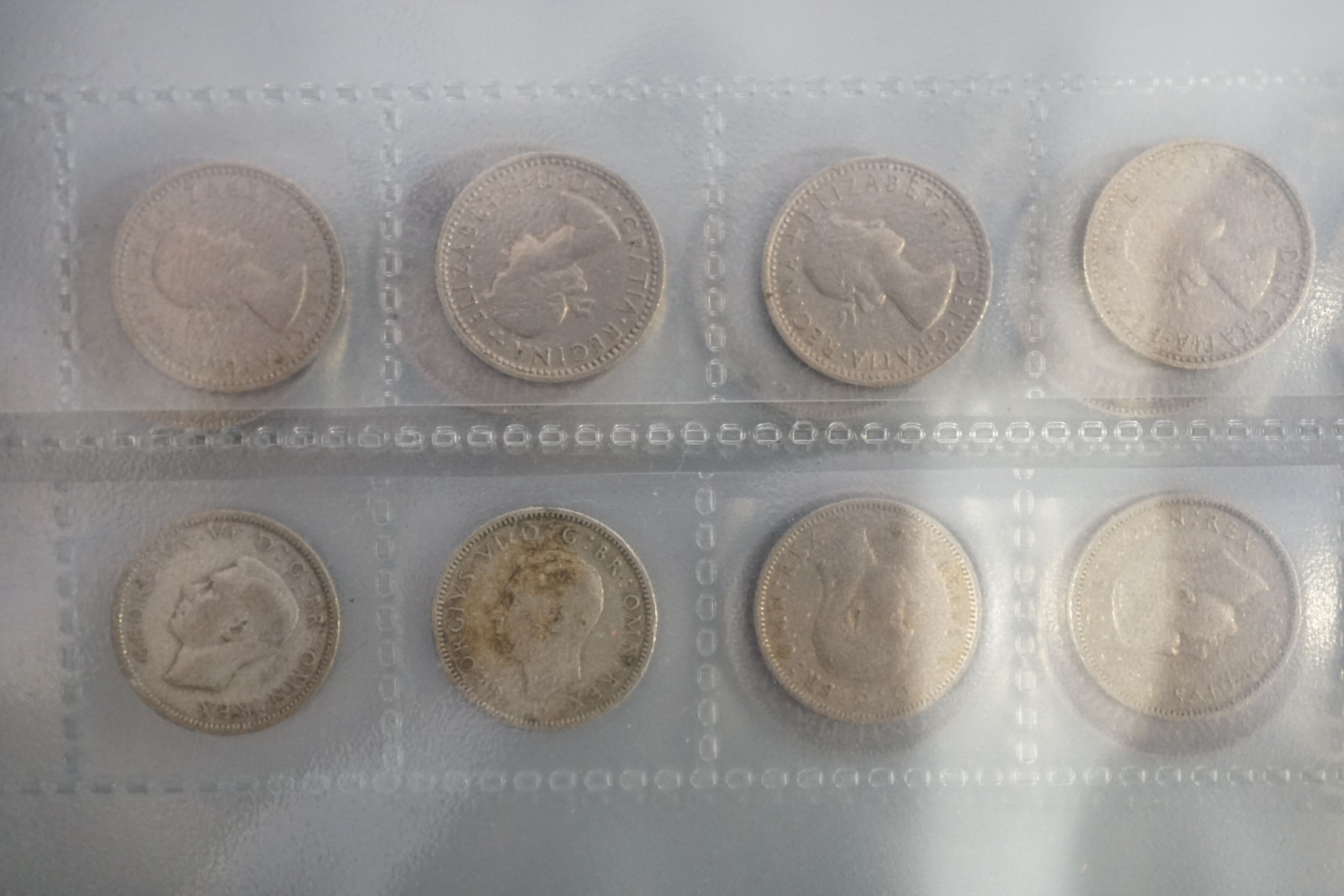 British coin collection, Anne to Elizabeth II, including Anne sixpence 1705, fine, George III to George V silver halfcrowns, florins and shillings, including 1895 halfcrown, about EF, 1902 halfcrown, good VF, 1919 halfcr